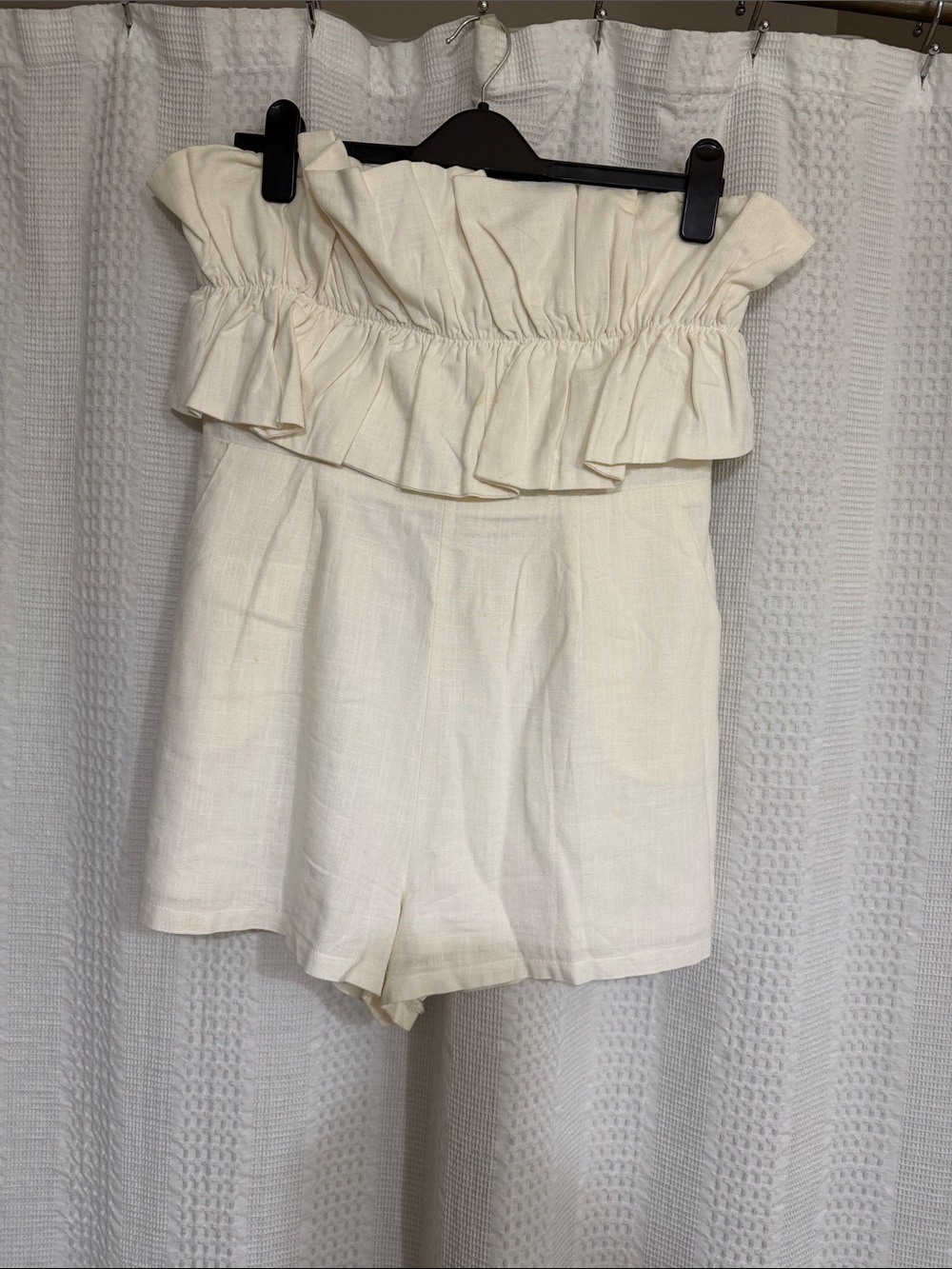 White Princess Polly romper